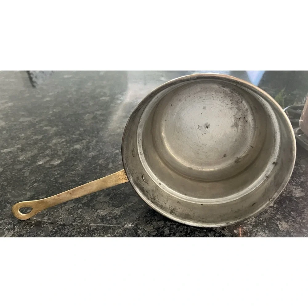 Waldow Double Boiler Copper Brass Vintage 7in UPPER POT ONLY‎
